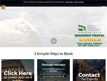 Tablet Screenshot of manningtravel.ie